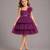 Purple Floral net dress