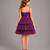 Purple Floral net dress