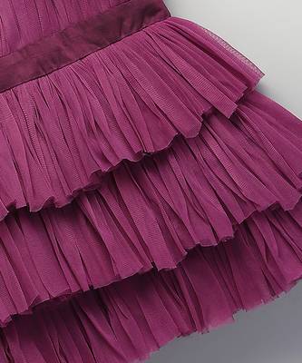 Purple Floral net dress 4