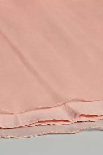 BIG PEACH DOUBLE SHADED BOW DRESS
