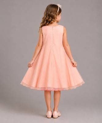 BIG PEACH DOUBLE SHADED BOW DRESS 5