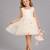 Off white embroidered net dress