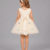 Off white embroidered net dress