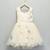 Off white embroidered net dress
