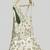 Sea green embroidered net dress