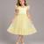Lime yellow satin dress