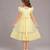 Lime yellow satin dress