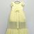 Lime yellow satin dress