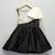Black Whte Sequin organza dress