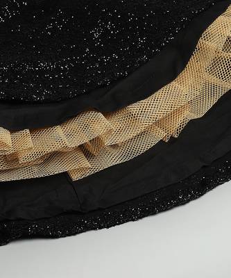 Black Whte Sequin organza dress 4