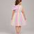 Multicolor embroidered cotton silk dress