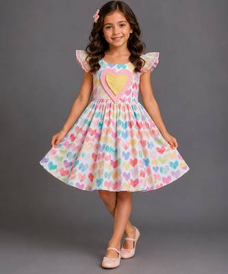 Multicolor printed organza dress 1