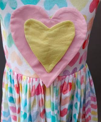 Multicolor printed organza dress 4