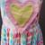 Multicolor printed organza dress