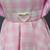 Baby pink woven cotton dress