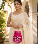 rani pearl embroidered potli bag 