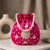  fuchsia rani handcrafted potli bag