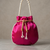  fuchsia rani handcrafted potli bag