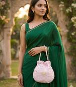  pastel pink handcrafted potli bag