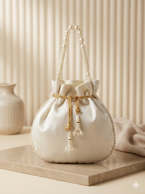  off white handcrafted potli bag 2