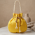  yellow handcrafted potli bag