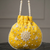  yellow handcrafted potli bag