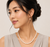 Real & Natural Single Line Pearl Necklace Set made with fresh water pearls Jewellery