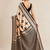 Beige printed satin saree with blouse piece