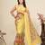 Women Yellow Floral Embroidered Designer Saree