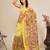 Women Yellow Floral Embroidered Designer Saree