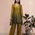 Mehendi fendi silk tie and dye short kurta with pant