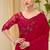 red faux chiffon satin saree