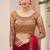 maroon faux georgette satin embroidered saree