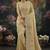 kanjivaram silk blend beige saree