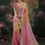 multi faux crepe embroidered saree