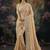 peach kanjivaram silk blend saree