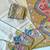yellow printed pasmina print with dori silk saree
