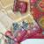 pink printed pasmina print with dori silk saree