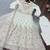 Off white anarkali sharara suit for women with dupatta sequins zari embroidery ethnic wedding wear