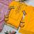 Yellow kurta sharara set with dupatta for women sequins zari work festive wear outfit