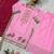 Women baby pink festive wear sharara suit with dupatta heavy zari sequins embroidery