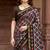 grey woven cotton saree with blouse