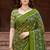 green woven cotton saree with blouse
