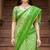 green woven cotton saree with blouse