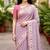 lavender woven cotton saree with blouse