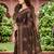 brown woven cotton saree with blouse