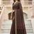 brown woven cotton saree with blouse