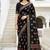 black woven cotton saree with blouse