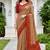 beige woven cotton saree with blouse