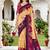 yellow woven cotton saree with blouse